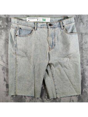 Lifted Research Group LRG True Straight Fit Size 34 DIY Cut-off Jean Shorts